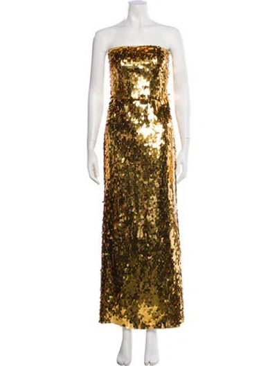 Pre-owned Simon Miller Strapless Long Dress In Multi