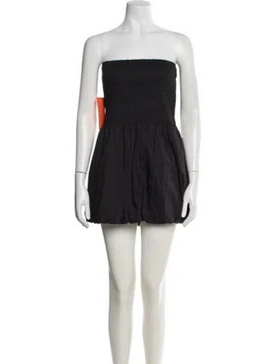 Pre-owned Simon Miller Strapless Mini Dress In Black