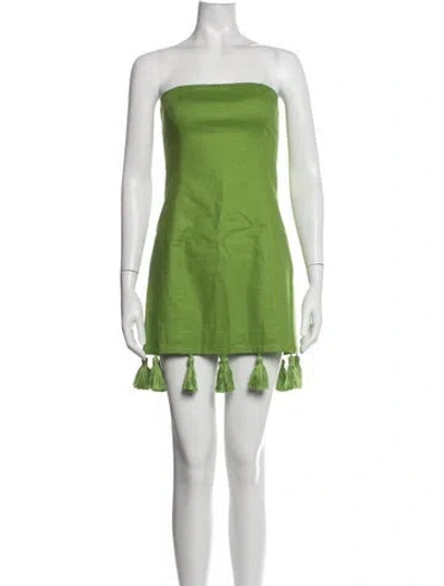 Pre-owned Simon Miller Strapless Mini Dress W/ Tags In Green