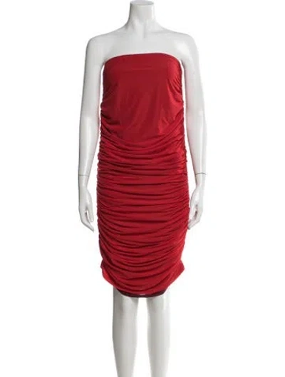 Pre-owned Simon Miller Strapless Mini Dress W/ Tags In Red
