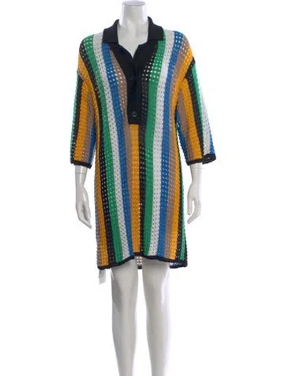 Pre-owned Simon Miller Striped Crew Neck Sweater In Blue