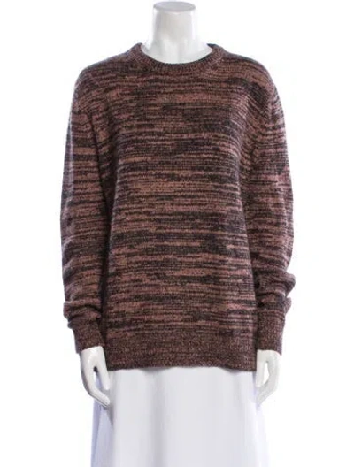 Pre-owned Simon Miller Striped Crew Neck Sweater In Brown