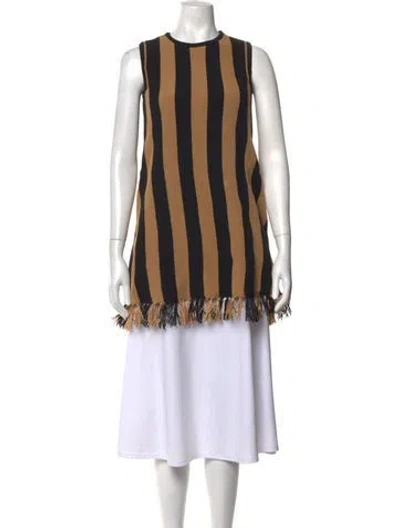 Pre-owned Simon Miller Striped Crew Neck Sweater In Multicolor
