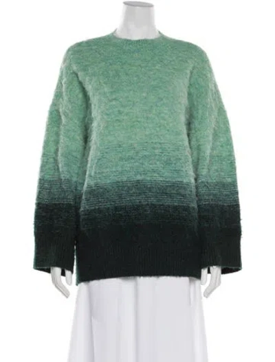 Pre-owned Simon Miller Striped Crew Neck Sweater W/ Tags In Green