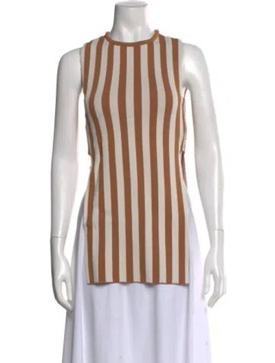 Pre-owned Simon Miller Striped Crew Neck Top W/ Tags In Multi