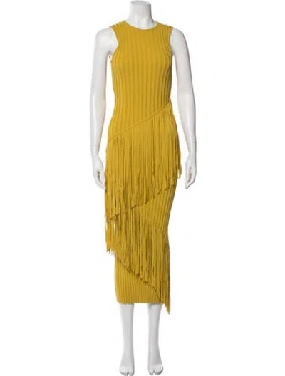 Pre-owned Simon Miller Striped Long Dress In Green