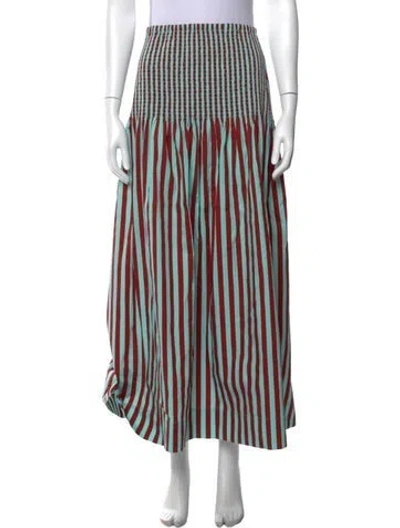 Pre-owned Simon Miller Striped Long Skirt W/ Tags In Multicolor