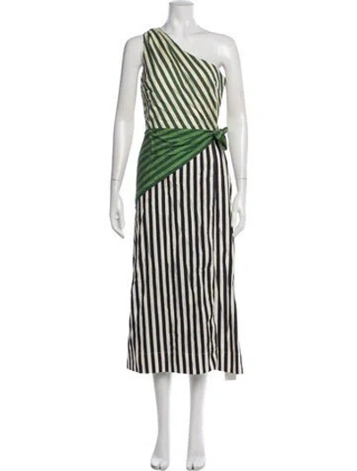 Pre-owned Simon Miller Striped Midi Length Dress In Neutrals