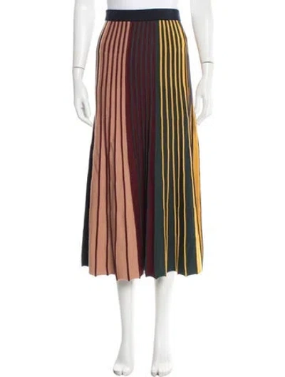 Pre-owned Simon Miller Striped Midi Length Skirt In Multicolor
