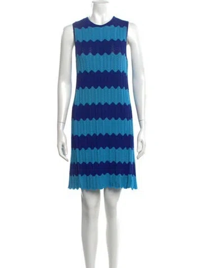 Pre-owned Simon Miller Striped Mini Dress In Blue