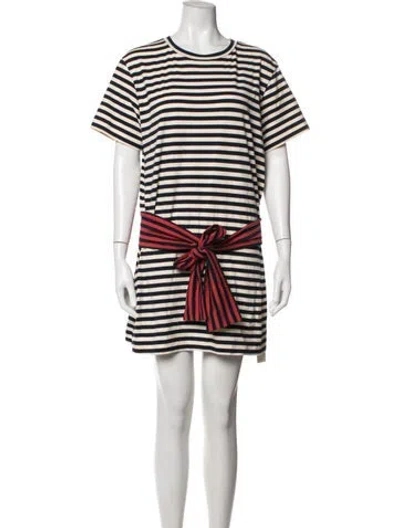 Pre-owned Simon Miller Striped Mini Dress In Multicolor