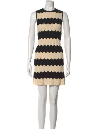 Pre-owned Simon Miller Striped Mini Dress In Neutral