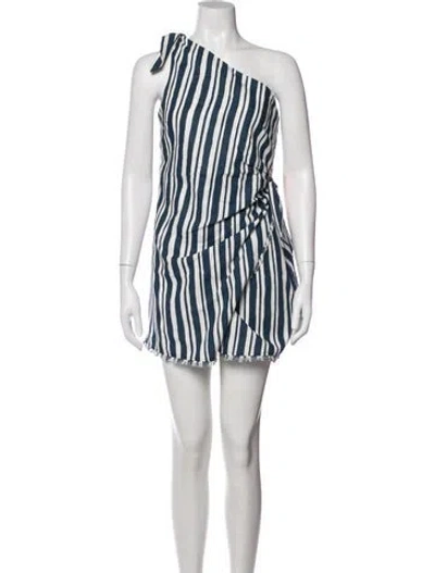 Pre-owned Simon Miller Striped Mini Dress W/ Tags In Blue