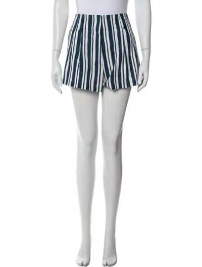 Pre-owned Simon Miller Striped Mini Shorts In Multi