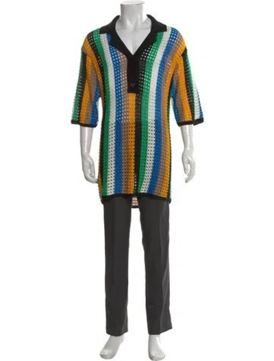 Pre-owned Simon Miller Striped Short Sleeve Shirt In Multicolor