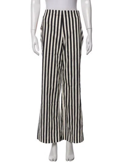 Pre-owned Simon Miller Striped Straight Leg Pants In Neutrals