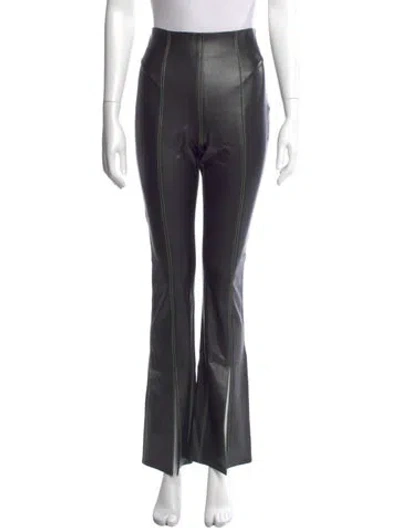 Pre-owned Simon Miller Striped Wide Leg Pants In Black