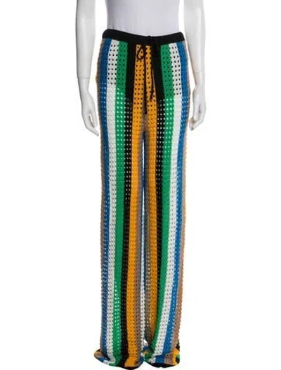 Pre-owned Simon Miller Striped Wide Leg Pants W/ Tags In Black