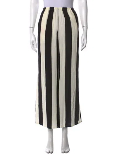 Pre-owned Simon Miller Striped Wide Leg Pants W/ Tags In Black