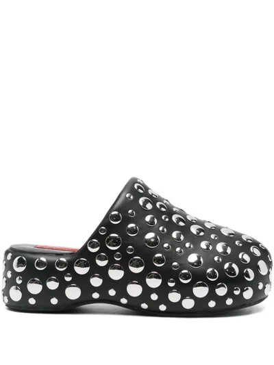 Simon Miller Studded Bubble Clog In Black