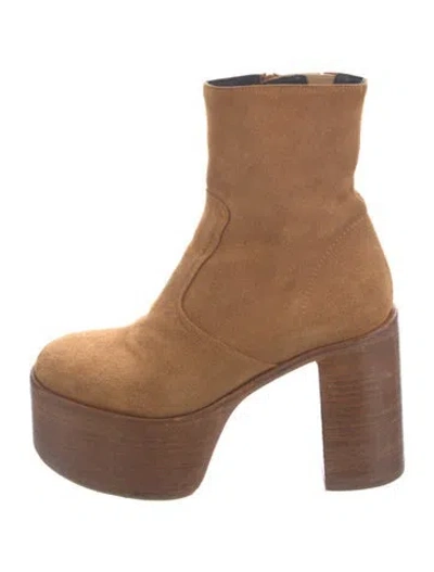 Pre-owned Simon Miller Suede Boots In Neutrals