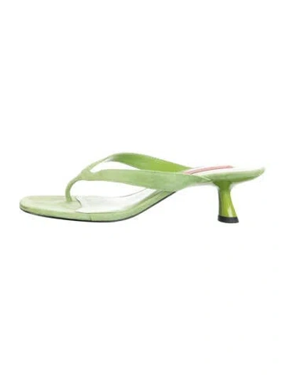 Pre-owned Simon Miller Suede In Green