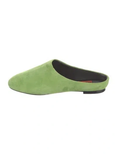 Pre-owned Simon Miller Suede Mules In Green