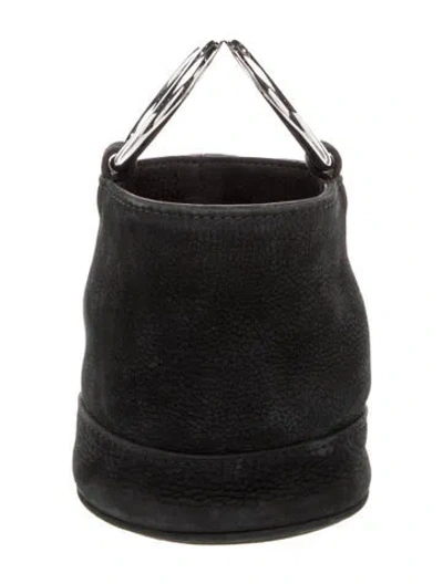 Pre-owned Simon Miller Suede Top Handle Bag In Black