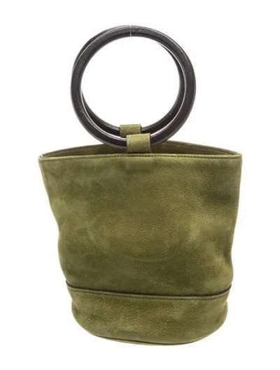 Pre-owned Simon Miller Suede Top Handle Bag In Green