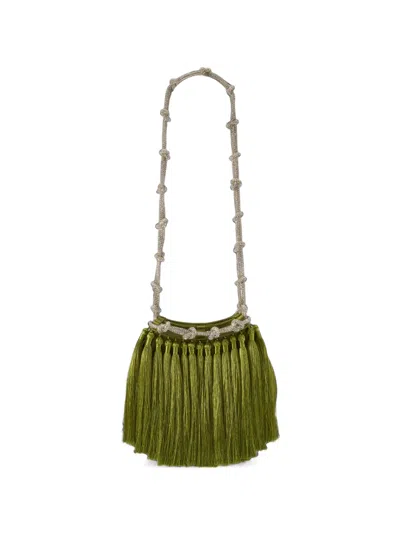 Simon Miller Tassel Knotty Mini Bag In Green