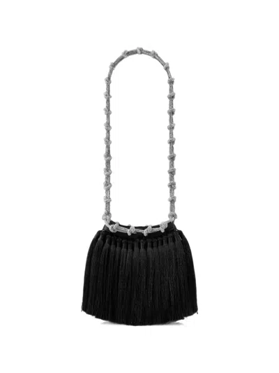 Simon Miller Tassel Knotty Shoulder Bag In Black