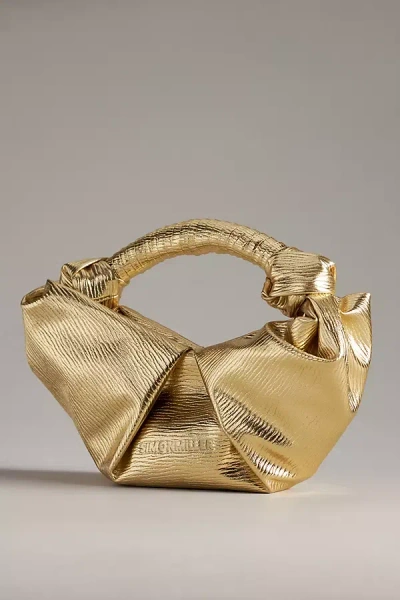 Simon Miller Textured Lopsy Bag In Gold