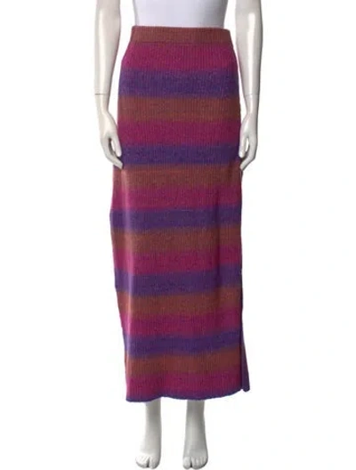 Pre-owned Simon Miller Tie-dye Print Midi Length Skirt In Purple