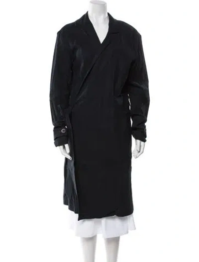 Pre-owned Simon Miller Trench Coat In Blue