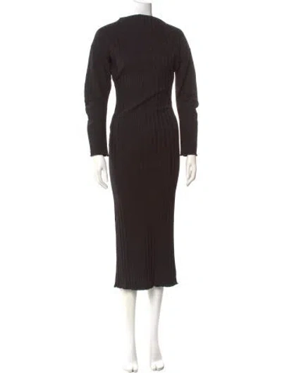 Pre-owned Simon Miller Turtleneck Long Dress W/ Tags In Black