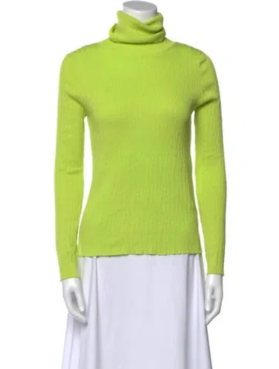 Pre-owned Simon Miller Turtleneck Sweater In Green