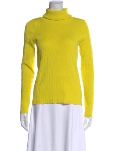 Pre-owned Simon Miller Turtleneck Sweater W/ Tags In Yellow