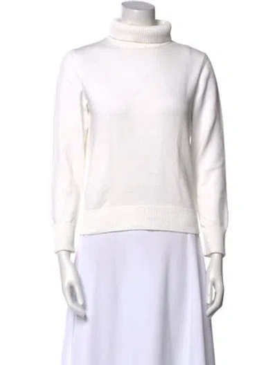 Pre-owned Simon Miller Turtleneck Sweater In White