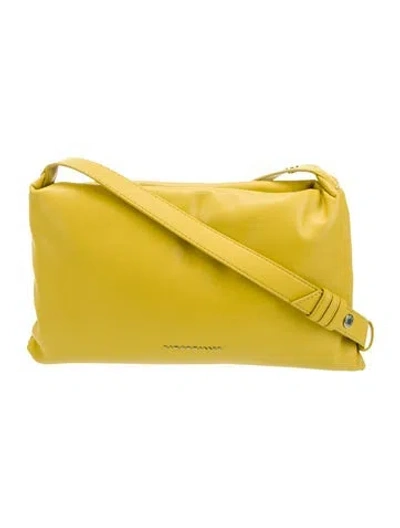 Pre-owned Simon Miller Vegan Leather Crossbody Bag In Yellow