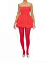Simon Miller Via Smock Mini Dress In Red In Red