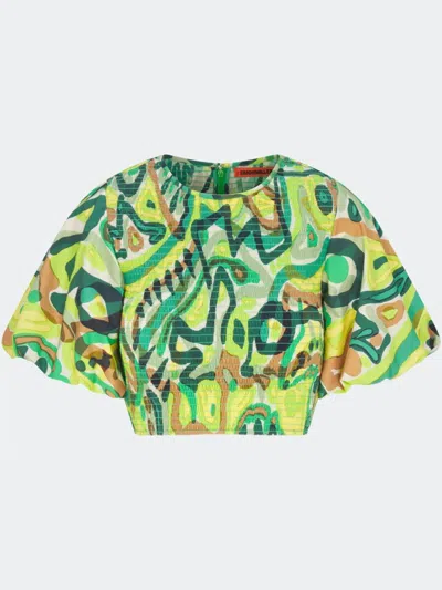 Simon Miller Vida Crop Top In Green