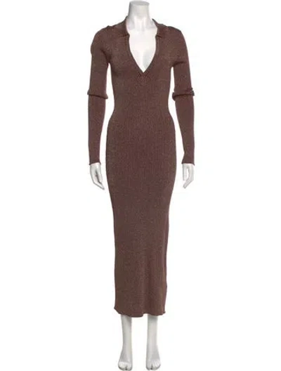 Pre-owned Simon Miller V-neck Long Dress