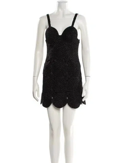 Pre-owned Simon Miller V-neck Mini Dress In Multi