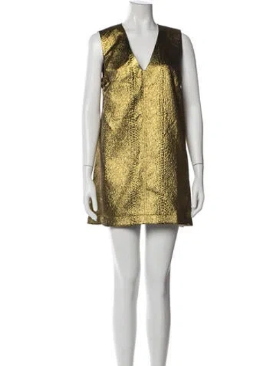 Pre-owned Simon Miller V-neck Mini Dress W/ Tags In Black