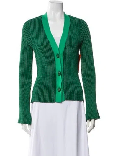 Pre-owned Simon Miller V-neck Sweater W/ Tags In Green