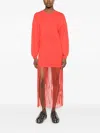 Simon Miller Wallis Fringed Dress In Red