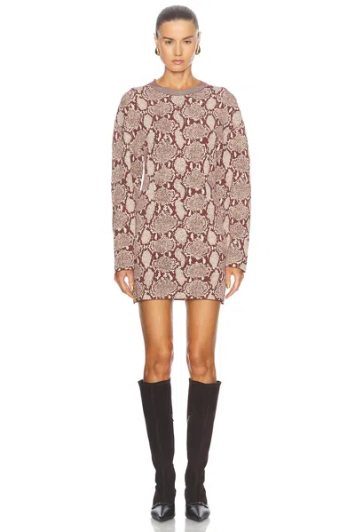 Simon Miller Wallis Knit Dress In Snake Print