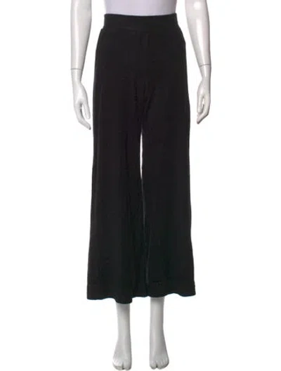Pre-owned Simon Miller Wide Leg Pants In Black
