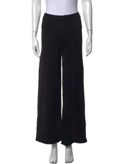 Pre-owned Simon Miller Wide Leg Pants In Black