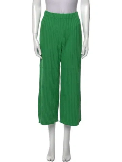 Pre-owned Simon Miller Wide Leg Pants In Green